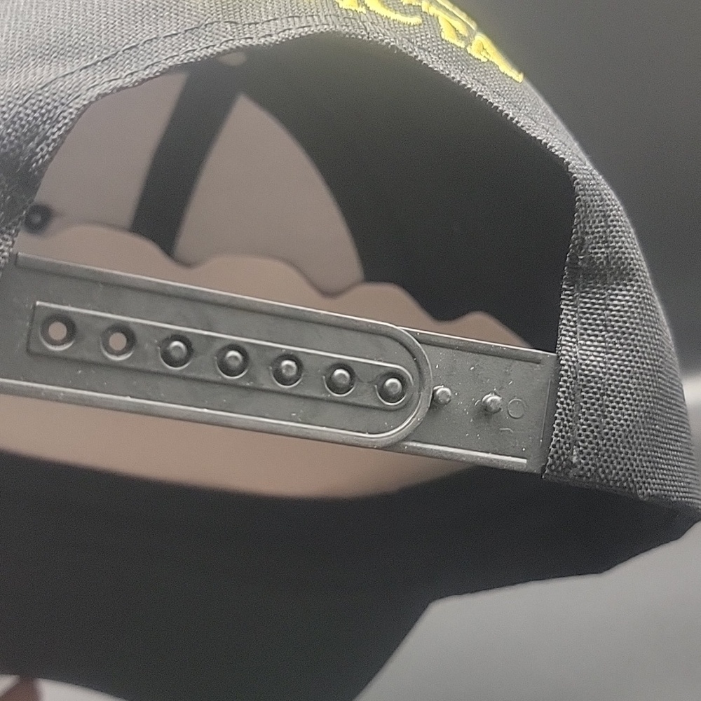 NEW Invicta Black Baseball Cap Yellow Embroidered Backward BBSD Snap Back Hat - Picture 7 of 12